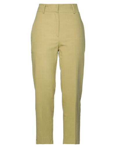 Shop Ottod'ame Woman Pants Ocher Size 2 Cotton In Yellow