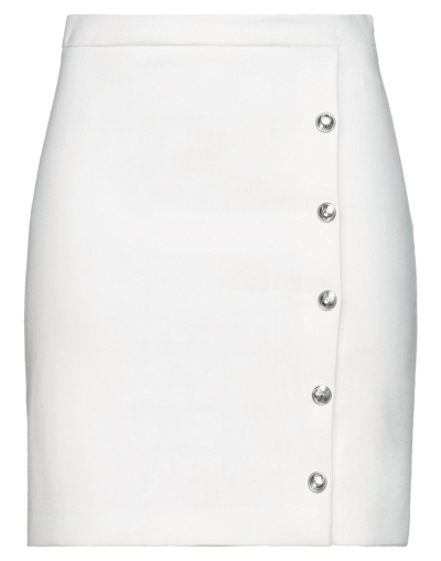 Shop Frankie Morello Woman Mini Skirt Ivory Size 6 Viscose, Nylon, Elastane In White