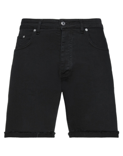 Shop Be Able Man Denim Shorts Black Size 33 Cotton, Elastane