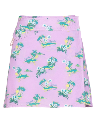 Shop Sundek Mini Skirts In Lilac