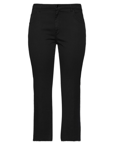 Shop Re-hash Re_hash Woman Pants Black Size 32 Cotton, Elastane