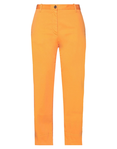 Nine:inthe:morning Nine In The Morning Woman Pants Orange Size 30 Cotton, Elastane In Orange