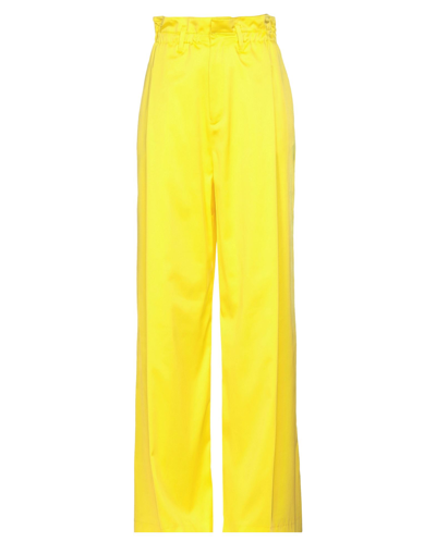 Shop Aniye By Woman Pants Yellow Size 6 Polyester, Elastane