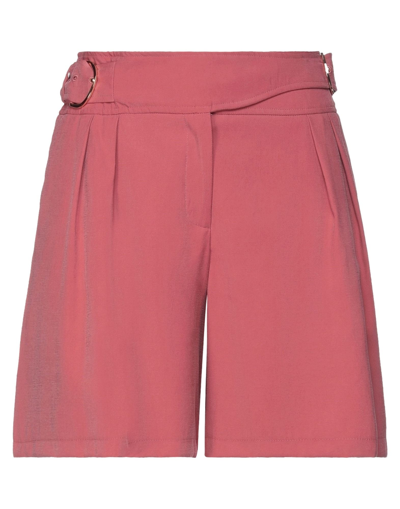 Luckylu  Milano Luckylu Milano Woman Shorts & Bermuda Shorts Antique Rose Size 2 Viscose, Polyester In Pastel Pink