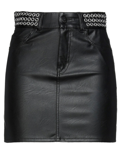 Shop Gaelle Paris Gaëlle Paris Woman Mini Skirt Black Size 31 Polyurethane, Polyester
