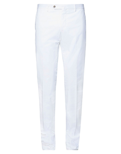 Shop Pt Torino Man Pants White Size 44 Cotton, Elastane