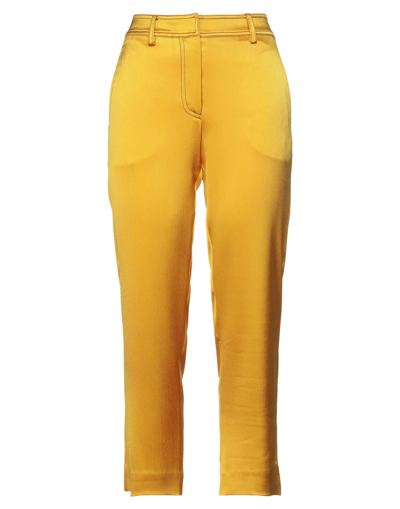 Shop Sies Marjan Woman Pants Ocher Size 12 Triacetate, Polyester In Yellow