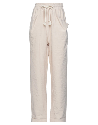 Shop Mouty Woman Pants Beige Size S Viscose, Polyester