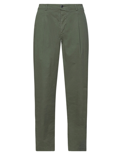 Shop Original Vintage Style Man Pants Military Green Size 34 Cotton, Elastane