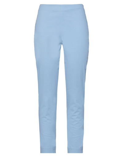 Shop Lorena Antoniazzi Woman Pants Azure Size 6 Cotton, Elastane In Blue