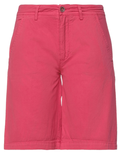 Shop 40weft Woman Shorts & Bermuda Shorts Fuchsia Size 2 Cotton In Pink
