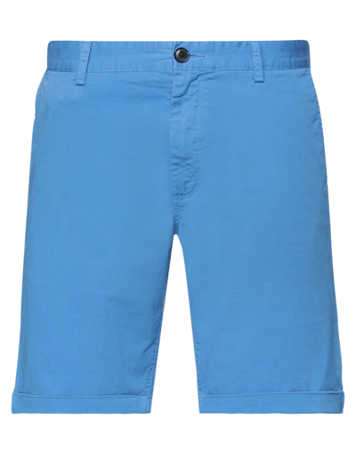 Shop Sun 68 Man Shorts & Bermuda Shorts Azure Size 30 Cotton, Elastane In Blue