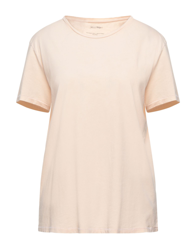 Shop American Vintage T-shirts In Apricot