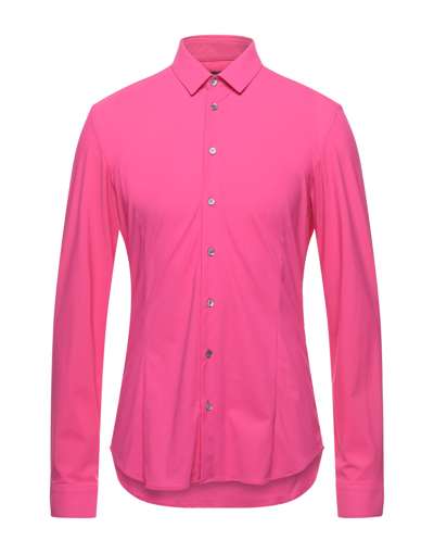 Shop Patrizia Pepe Man Shirt Fuchsia Size 38 Polyamide, Elastane In Pink
