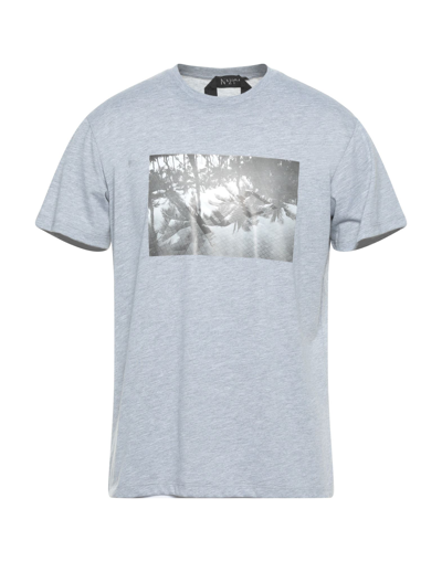 Shop Ndegree21 T-shirts In Light Grey