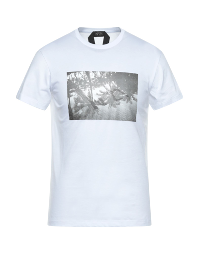 Shop Ndegree21 T-shirts In White