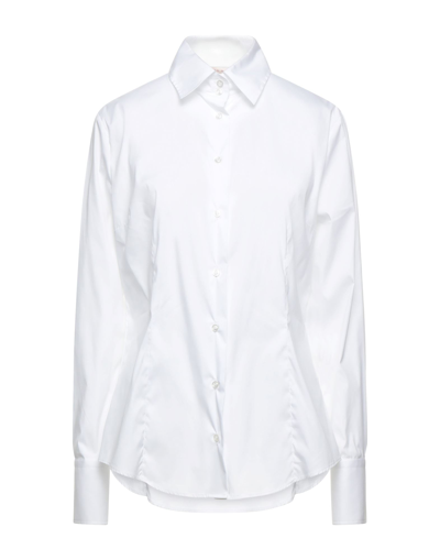 Shop Brian Dales Woman Shirt White Size 12 Cotton, Polyamide, Elastane