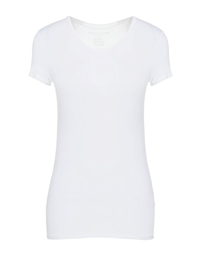 Shop Majestic Filatures Woman T-shirt White Size 4 Viscose, Elastane