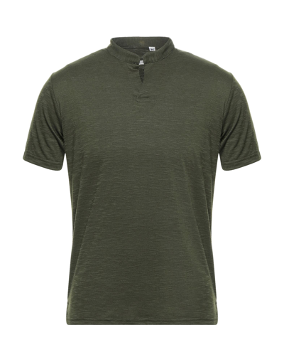 Shop Grey Daniele Alessandrini T-shirts In Military Green