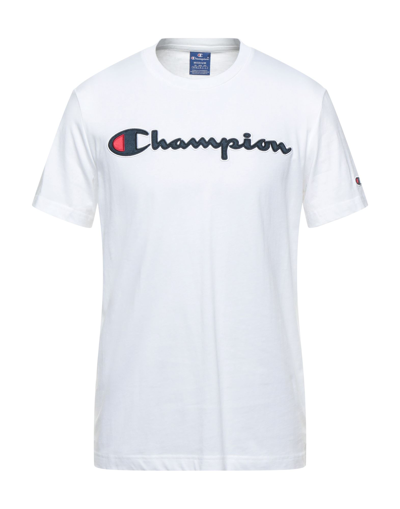 Shop Champion Man T-shirt White Size L Cotton