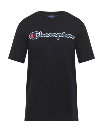 Shop Champion Man T-shirt Black Size M Cotton