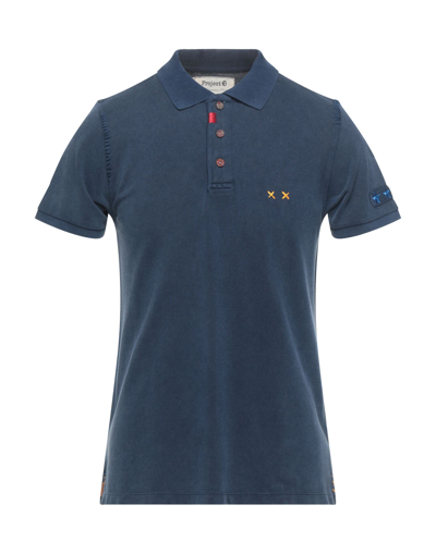 Shop Project E Man Polo Shirt Midnight Blue Size Xs Cotton