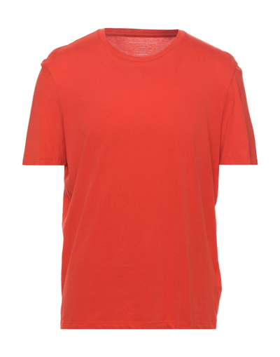 Shop Majestic Filatures Man T-shirt Orange Size Xl Cotton