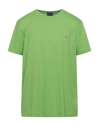 Shop Gant T-shirts In Light Green