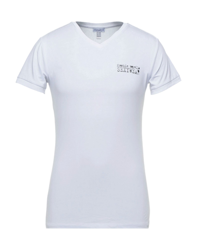 Shop Frankie Morello Man T-shirt White Size 36 Cotton, Elastane