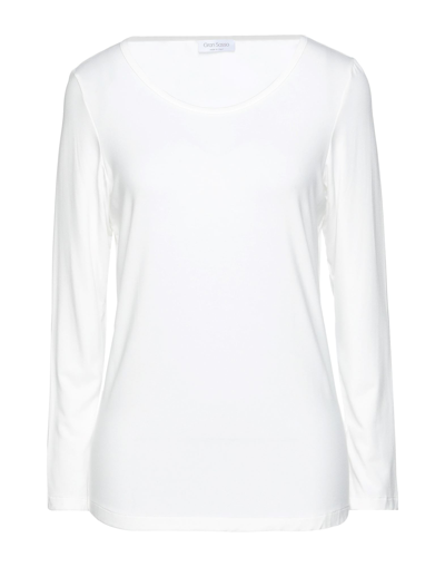 Shop Gran Sasso Woman T-shirt White Size 6 Viscose, Elastane