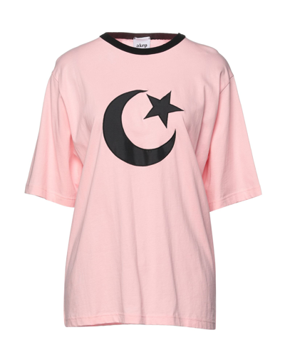 Shop Akep T-shirts In Light Pink