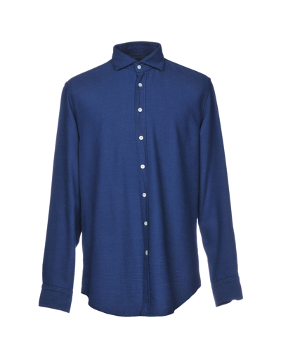 Shop Bastoncino Shirts In Dark Blue