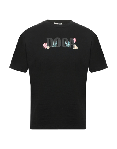 Shop Dooa Man T-shirt Black Size Xl Cotton