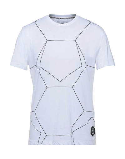 Shop Bikkembergs Man T-shirt White Size Xs Cotton, Elastane