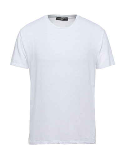 Shop Daniele Fiesoli Man T-shirt White Size Xl Linen, Elastane