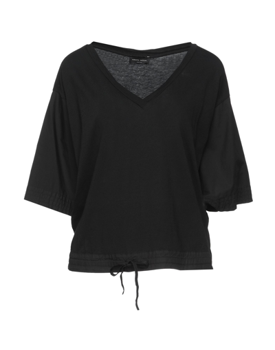 Shop Roberto Collina Woman T-shirt Black Size M Cotton