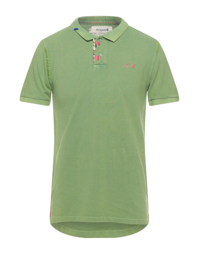 Shop Project E Man Polo Shirt Military Green Size S Cotton