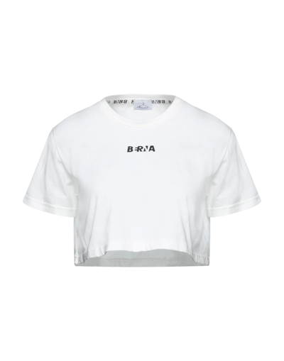 Shop Berna Woman T-shirt White Size Xs Cotton