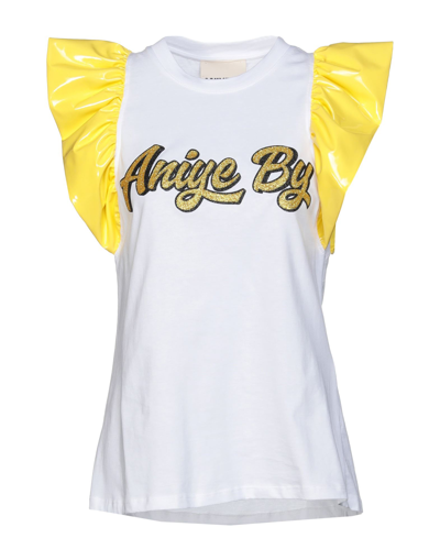 Shop Aniye By Woman T-shirt Yellow Size 6 Cotton, Polyester, Polyurethane