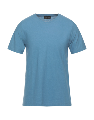 Shop Roberto Collina T-shirts In Pastel Blue