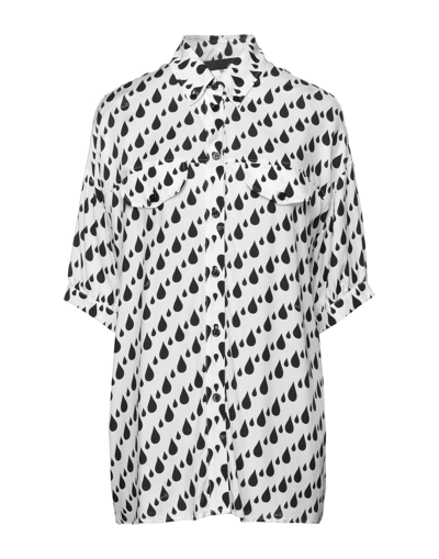 Shop Love Moschino Woman Shirt White Size 6 Viscose