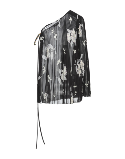 Shop Etro Woman Top Black Size 8 Polyester
