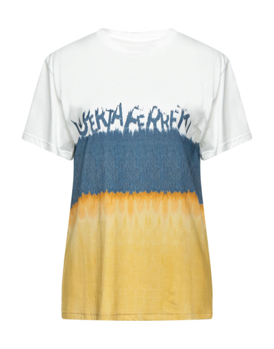 Shop Alberta Ferretti Woman T-shirt White Size S Cotton