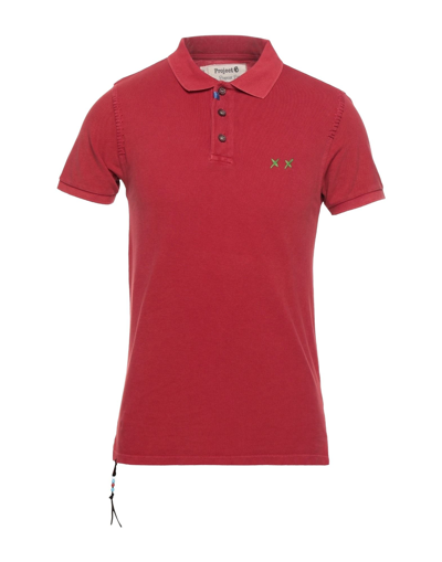 Shop Project E Man Polo Shirt Red Size L Cotton