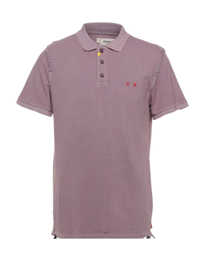 Shop Project E Man Polo Shirt Pastel Pink Size S Cotton