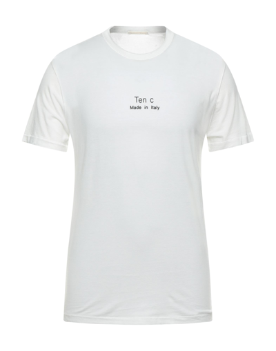 Shop Ten C Man T-shirt White Size L Cotton