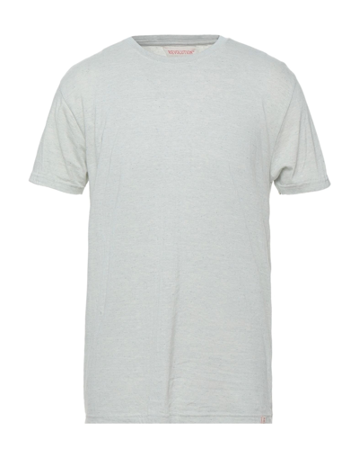 Shop Revolution Man T-shirt Light Grey Size S Cotton, Polyester