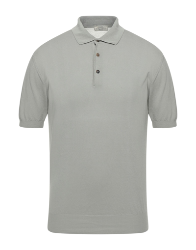 Shop Abkost Polo Shirts In Sage Green