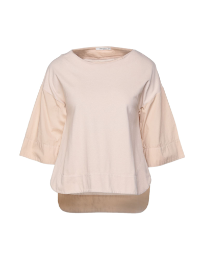 Shop Kangra Cashmere T-shirts In Beige