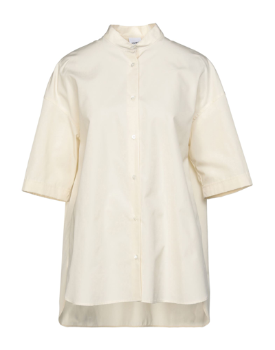 Shop Aspesi Woman Shirt Ivory Size 6 Cotton In White
